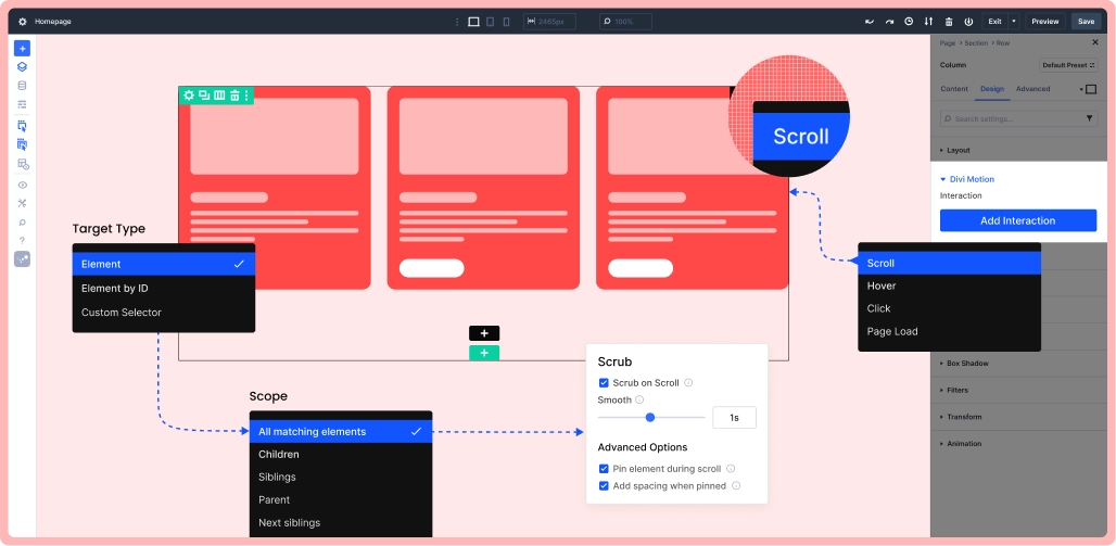 add-interaction-to-create-animation-in-divi Add Interaction To Create Animation In Divi