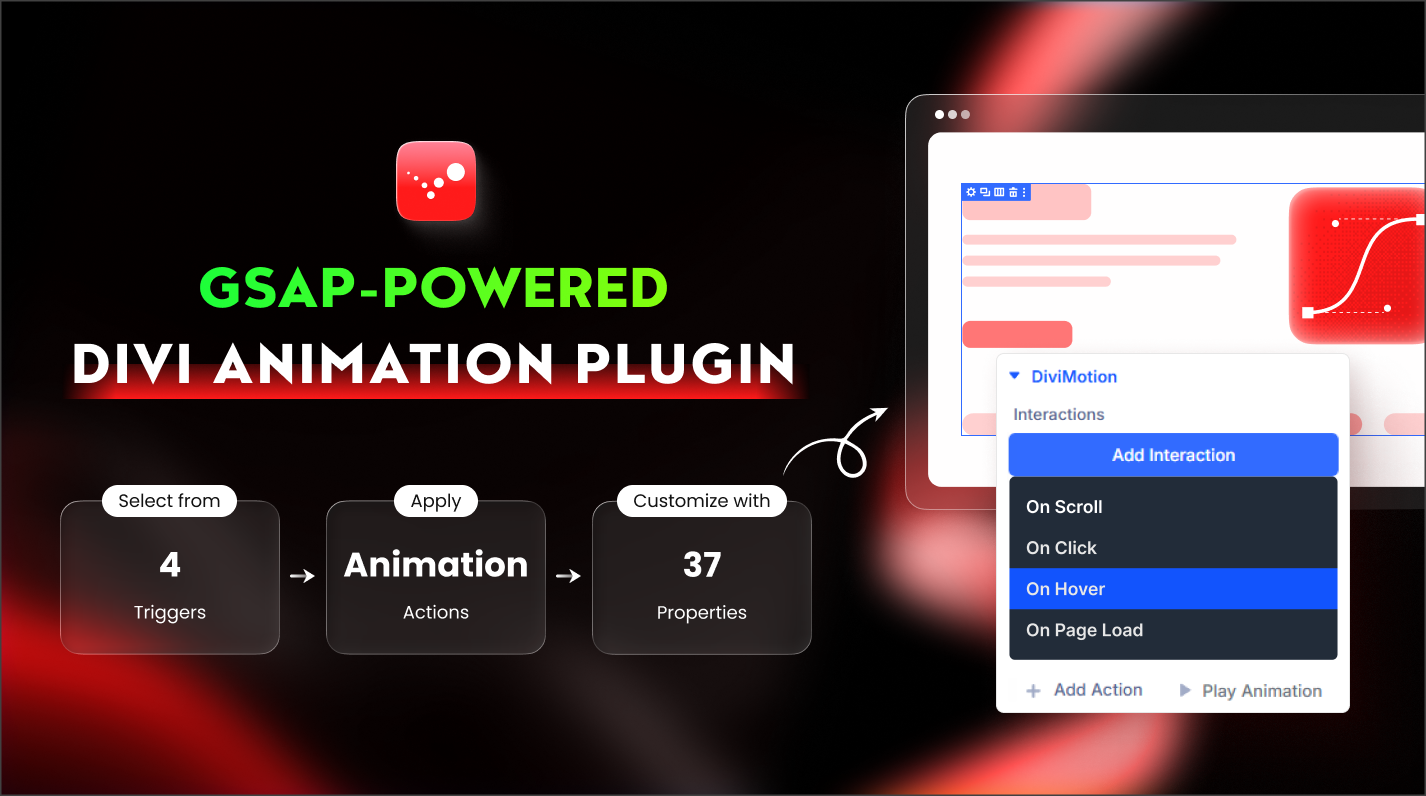 Add Interaction To Create Animation In Divi